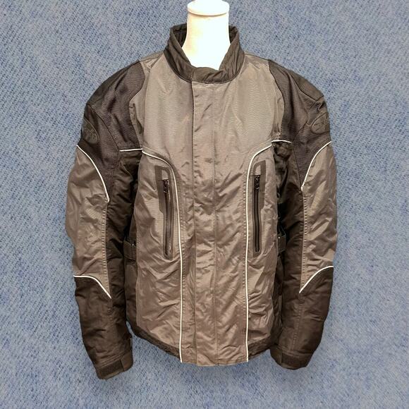 Joe Rocket Ballistic Series Motorcycle Riding Jacket – Men’s XL, Black and Gray
